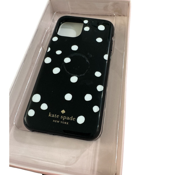 Kate Spade Black and white Polka Dots iPhone 11 Pro Case (Damaged Box) - Picture 4 of 8